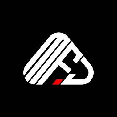 MFJ harf logosu tasarımı vektör grafik, MFJ basit ve modern logo.