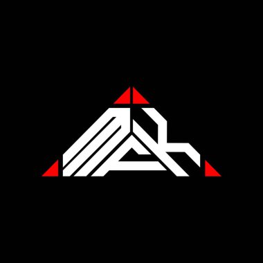 MFK harf logosu tasarımı vektör grafik, MFK basit ve modern logo.
