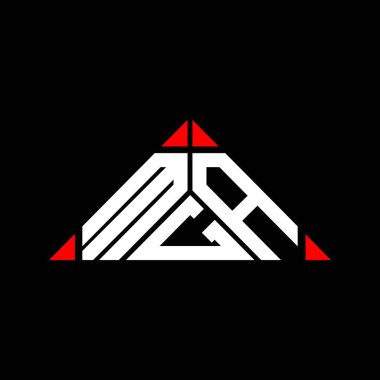 MGA harf logosu tasarımı vektör grafik, MGA basit ve modern logo.