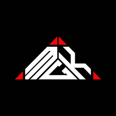 MGK harf logosu tasarımı vektör grafik, MGK basit ve modern logo.