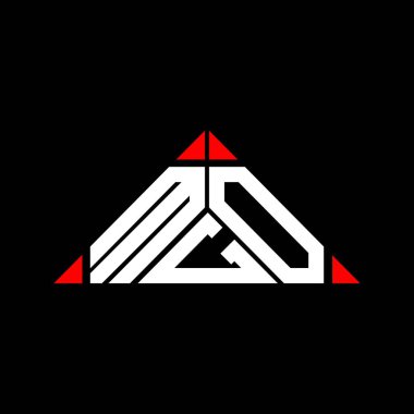 MGO harfi logo yaratıcı tasarımı vektör grafik, MGO basit ve modern logo.