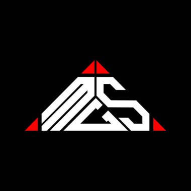 MGS harfi logo yaratıcı tasarımı vektör grafik, MGS basit ve modern logo.