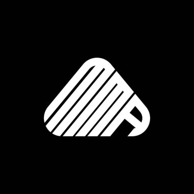 MMA harf logosu tasarımı vektör grafik, MMA basit ve modern logo.