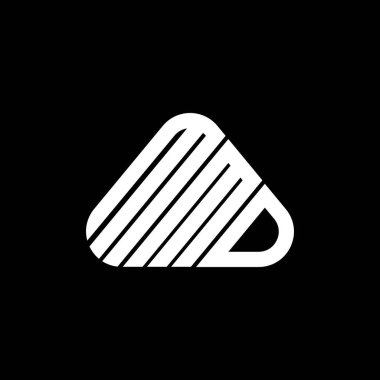MMD harf logosu tasarımı vektör grafik, MMD basit ve modern logo.