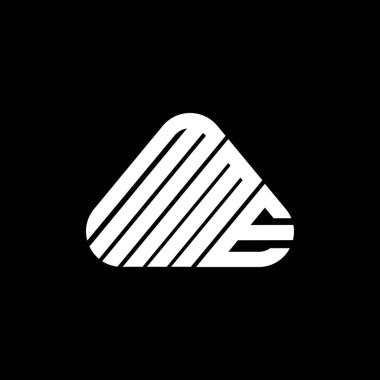 MME harfi logo yaratıcı tasarımı vektör grafik, MME basit ve modern logo.