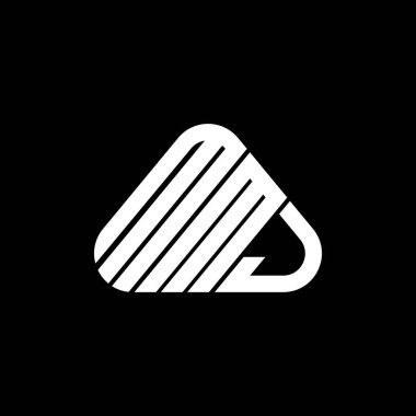 MMJ harf logosu tasarımı vektör grafik, MMJ basit ve modern logo.