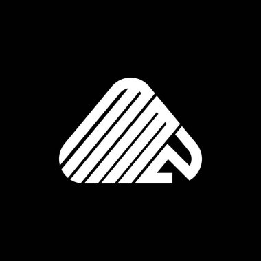 MMZ harf logosu yaratıcı tasarımı vektör grafik, MMZ basit ve modern logo.