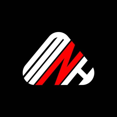 MNH harfi logo yaratıcı tasarımı vektör grafik, MNH basit ve modern logo.