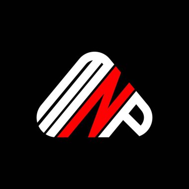 MNP harfi logo yaratıcı tasarımı vektör grafik, MNP basit ve modern logo.