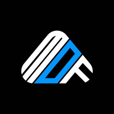 MOF harf logosu tasarımı vektör grafik, MOF basit ve modern logo.