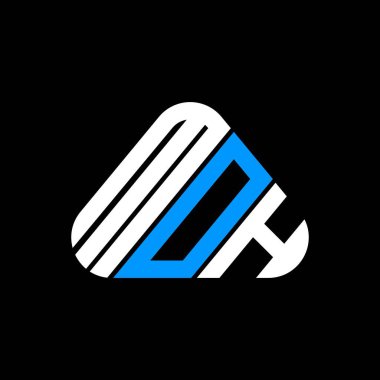 MOH harf logosu tasarımı vektör grafik, MOH basit ve modern logo.