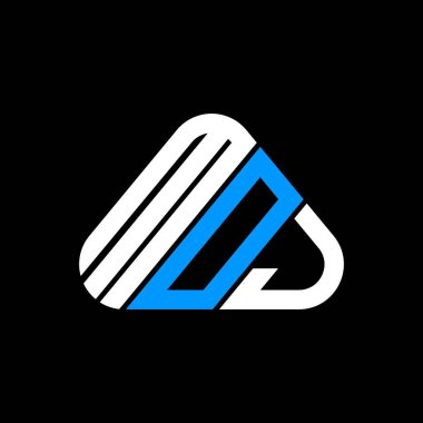 MOJ harf logosu tasarımı vektör grafik, MOJ basit ve modern logo.