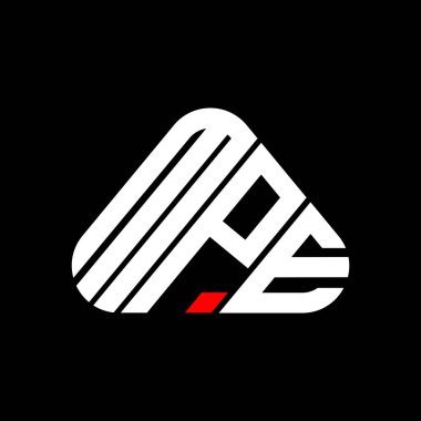 MPE harf logosu yaratıcı tasarımı vektör grafik, MPE basit ve modern logo.