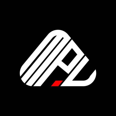 MPU harf logosu tasarımı vektör grafik, MPU basit ve modern logo.