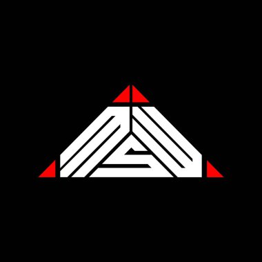 MSW harf logosu tasarımı vektör grafik, MSW basit ve modern logo.