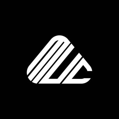 MUC harf logosu tasarımı vektör grafik, MUC basit ve modern logo.