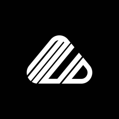 MUD harf logosu tasarımı vektör grafik, MUD basit ve modern logo.