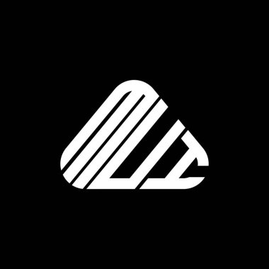 MUI harf logosu tasarımı vektör grafik, MUI basit ve modern logo.
