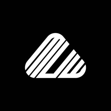 MUW harf logosu tasarımı vektör grafik, MUW basit ve modern logo.