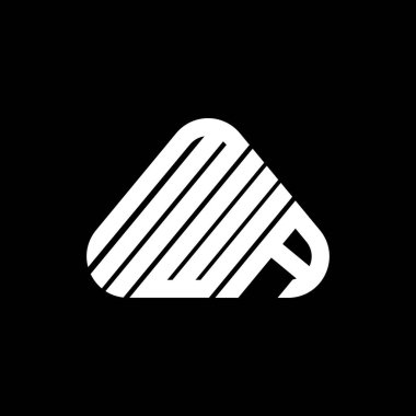 MWA harf logosu tasarımı vektör grafik, MWA basit ve modern logo.