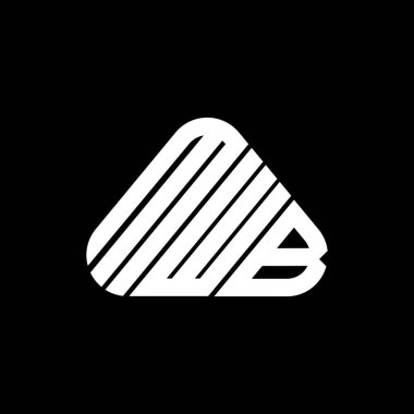 MWB harfi logo yaratıcı tasarımı vektör grafik, MWB basit ve modern logo.