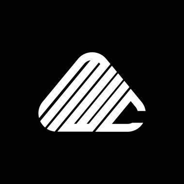 MWC harf logosu tasarımı vektör grafik, MWC basit ve modern logo.