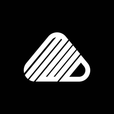 MWD harf logosu tasarımı vektör grafik, MWD basit ve modern logo.