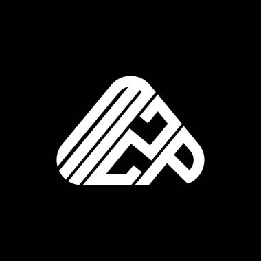 MZP harf logosu tasarımı vektör grafik, MZP basit ve modern logo.