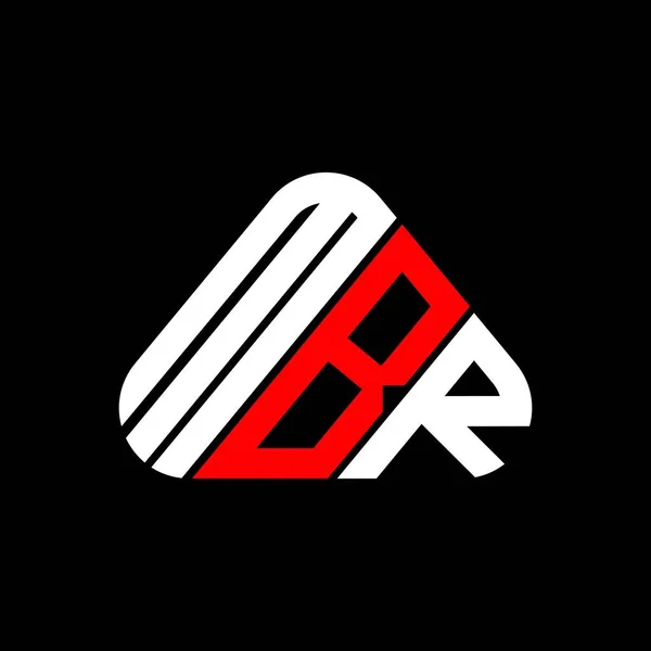 Mbr Letter Logo Kreativ Design Med Vektorgrafik Mbr Enkel Och — Stock vektor