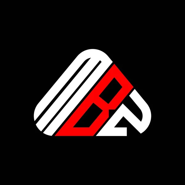 Diseño Creativo Del Logotipo Letra Mbz Con Gráfico Vectorial Logotipo — Vector de stock