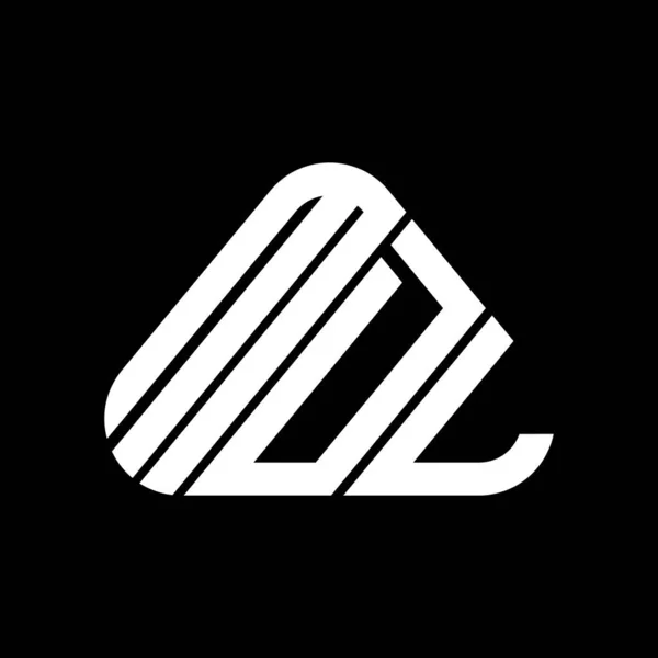 Mdl字母标志创意设计与矢量图形 Mdl简单而现代的标志 — 图库矢量图片