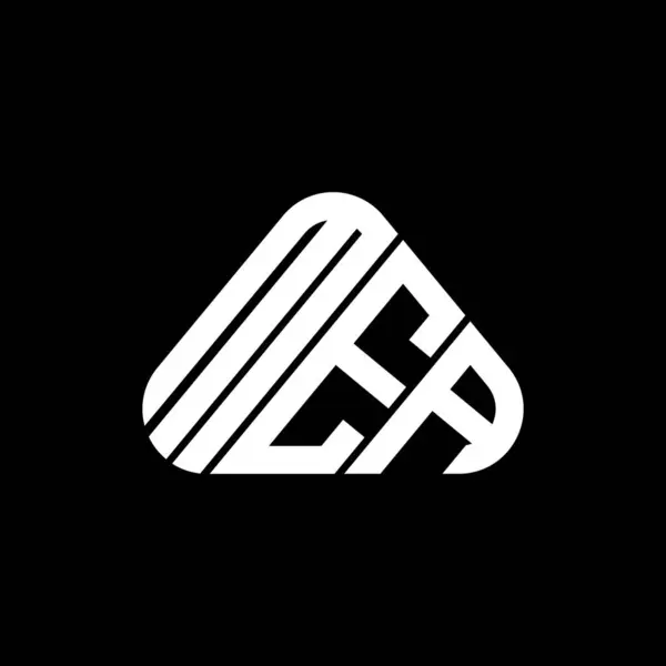 Diseño Creativo Del Logotipo Letra Mea Con Gráfico Vectorial Logotipo — Vector de stock