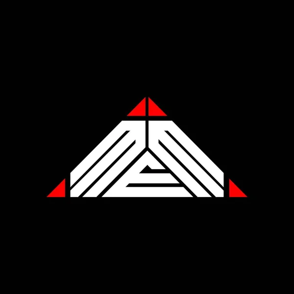Logo Lettera Mem Design Creativo Con Grafica Vettoriale Logo Mem — Vettoriale Stock