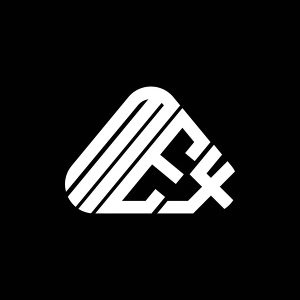 Mex Γράμμα Λογότυπο Δημιουργικό Σχεδιασμό Vector Graphic Mex Απλό Και — Διανυσματικό Αρχείο