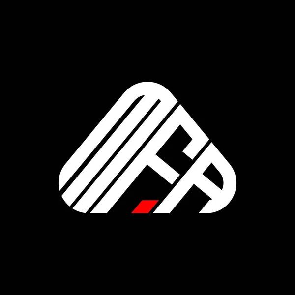 Mfa Lettre Logo Design Créatif Avec Graphique Vectoriel Mfa Logo — Image vectorielle