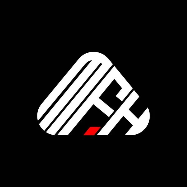 Mfh Lettre Logo Design Créatif Avec Graphique Vectoriel Mfh Logo — Image vectorielle