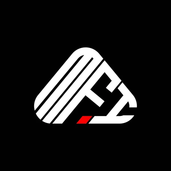Mfi Brief Logo Kreatives Design Mit Vektorgrafik Mfi Einfaches Und — Stockvektor