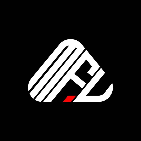 Mfu Lettre Logo Design Créatif Avec Graphique Vectoriel Mfu Logo — Image vectorielle