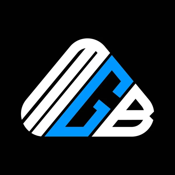 Mgb Harf Logosu Tasarımı Vektör Grafik Mgb Basit Modern Logo — Stok Vektör