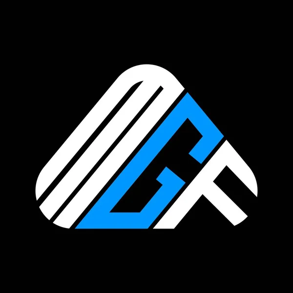 Mgf Carta Logotipo Design Criativo Com Vetor Gráfico Logotipo Simples — Vetor de Stock