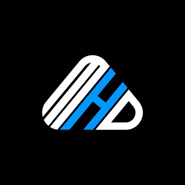 ベクトルグラフィック MhdシンプルかつモダンなロゴとMhdの手紙のロゴの創造的なデザイン — ストックベクタ
