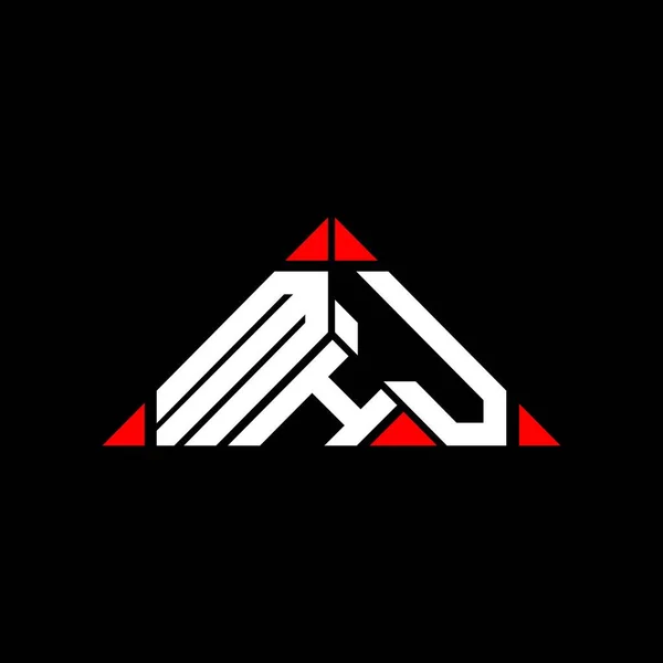 Mhj Harf Logosu Tasarımı Vektör Grafik Mhj Basit Modern Logo — Stok Vektör