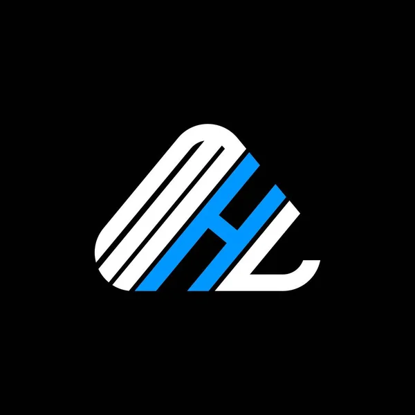 Mhl Harf Logosu Tasarımı Vektör Grafik Mhl Basit Modern Logo — Stok Vektör