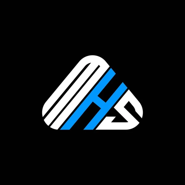Logo Lettera Mhs Design Creativo Con Grafica Vettoriale Logo Semplice — Vettoriale Stock