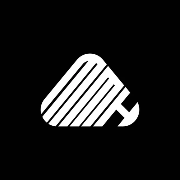 Mmh Letter Logo Creative Design Vector Graphic Mmh Simple Modern — Stock Vector