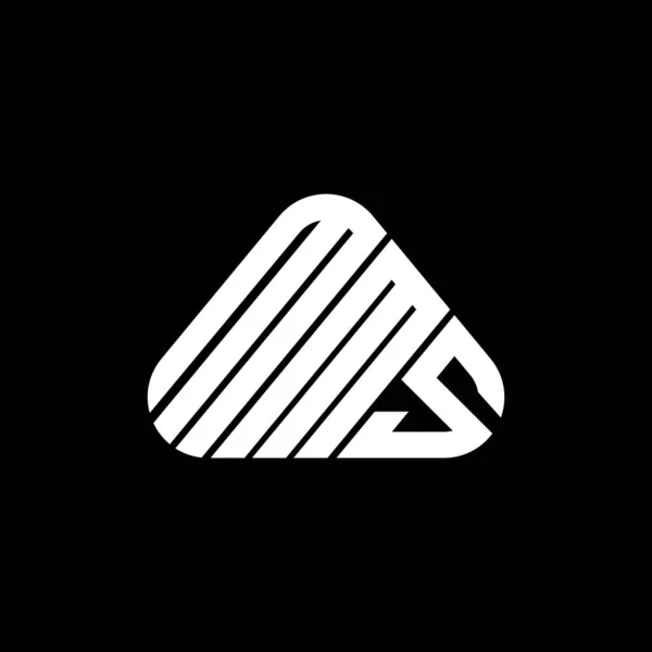 Mms Brief Logo Kreatives Design Mit Vektorgrafik Mms Einfaches Und — Stockvektor