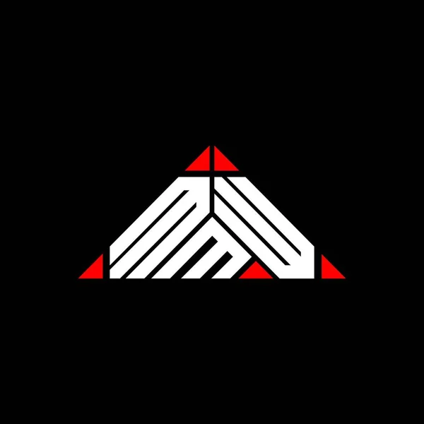 Mmw Harf Logosu Tasarımı Vektör Grafik Mmw Basit Modern Logo — Stok Vektör