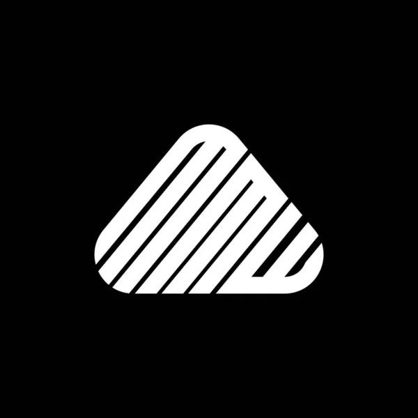 Mmw Λογότυπο Δημιουργικό Σχεδιασμό Vector Graphic Mmw Απλό Και Σύγχρονο — Διανυσματικό Αρχείο