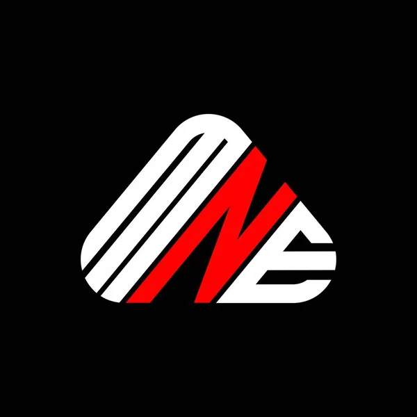 Mne Lettre Logo Design Créatif Avec Graphique Vectoriel Mne Logo — Image vectorielle