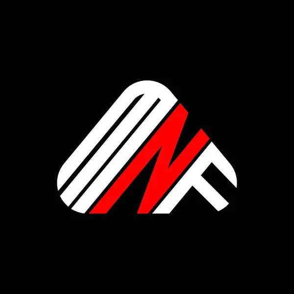 Mnf Lettre Logo Design Créatif Avec Graphique Vectoriel Mnf Logo — Image vectorielle